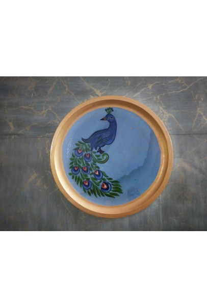 Wooden Wall Decor Plate - Blue Wooden Wall Decor Plate - Blue